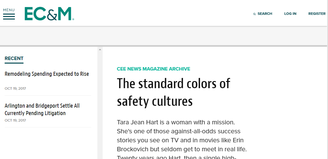 The standard colors of safety cultures